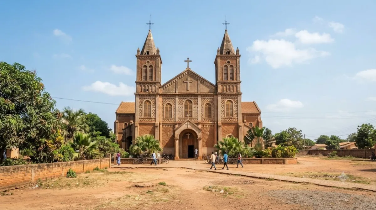 Saint Peter's Cathedral in Banfora
