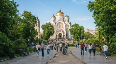 Cathedral Park in Chișinău