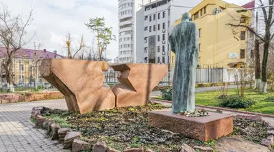 Monument of the victims of the Jewish ghetto in Chișinău