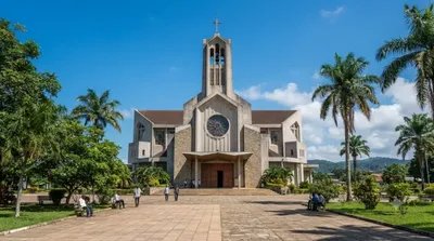 Saint-Hilaire cathedral in Franceville