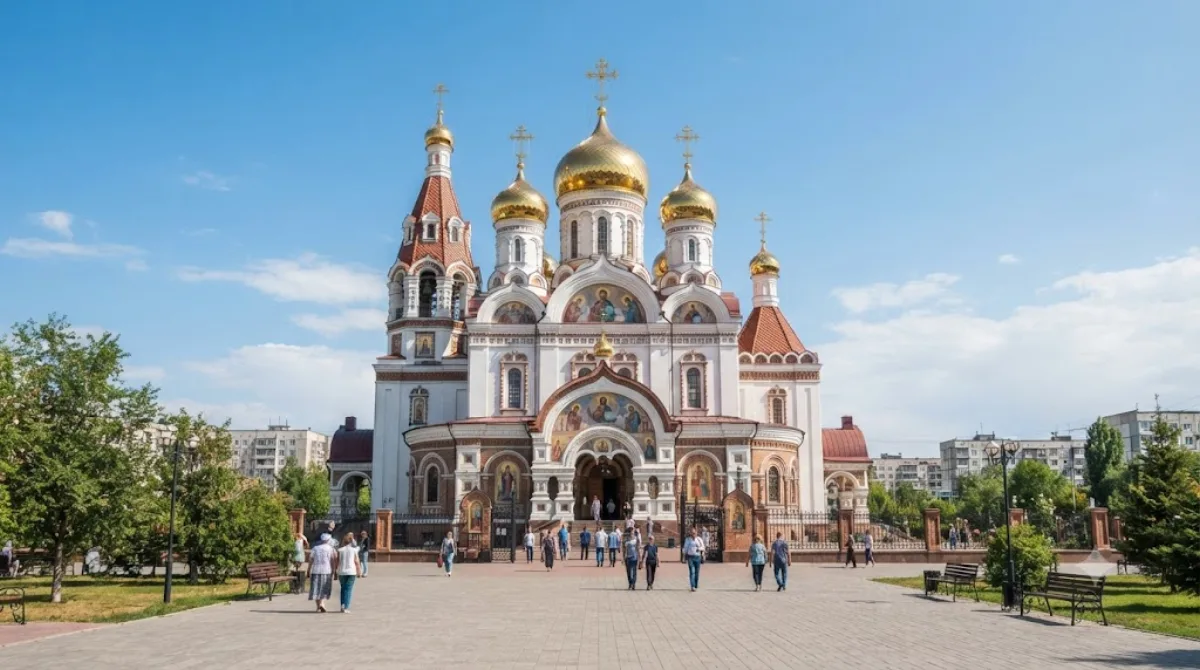 Orthodox cathedral in Karaganda