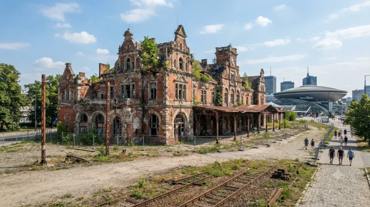 old train station in Katowice