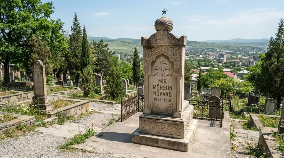 Gravestone of Mir Mohsun Navvab