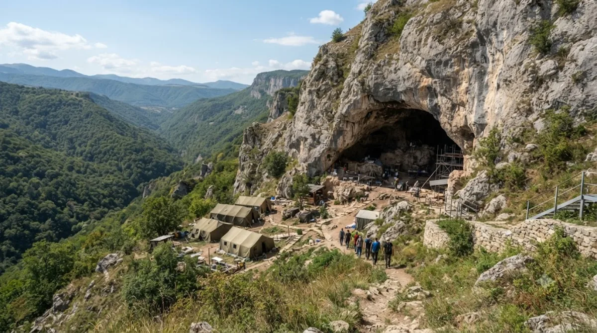 Shusha Cave camp