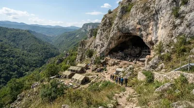 Shusha Cave camp