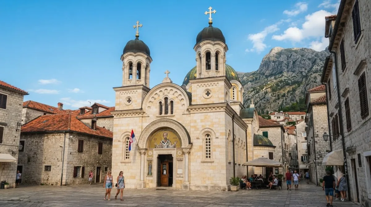 Serbian Orthodox church of St Nicolas in Kotor