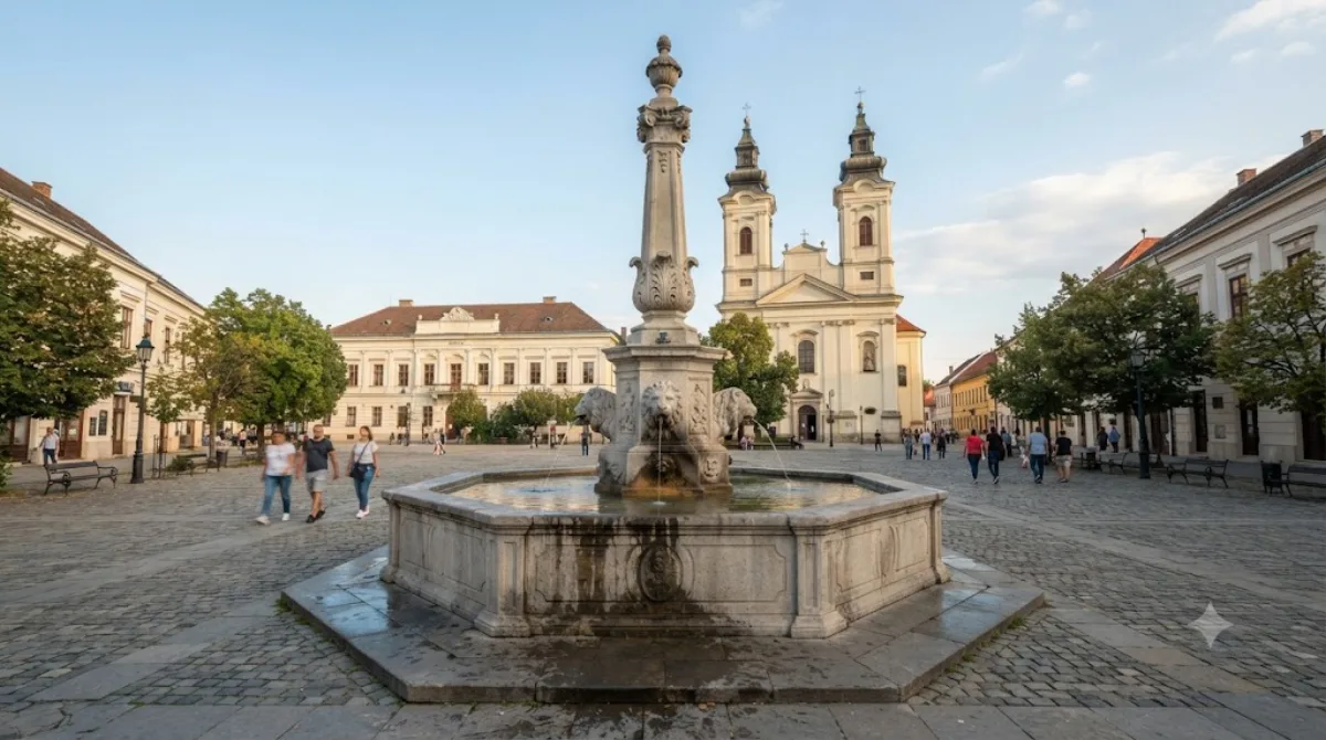 Fountain "Four Lions"