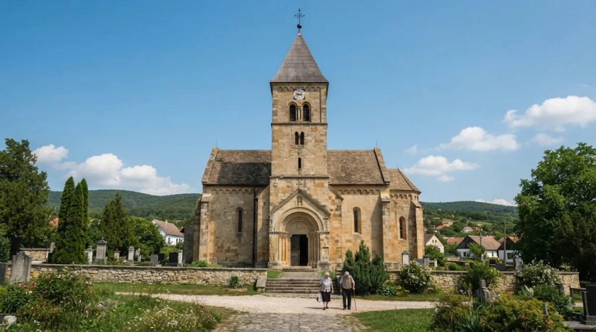 Medieval church in Kővágószőlős
