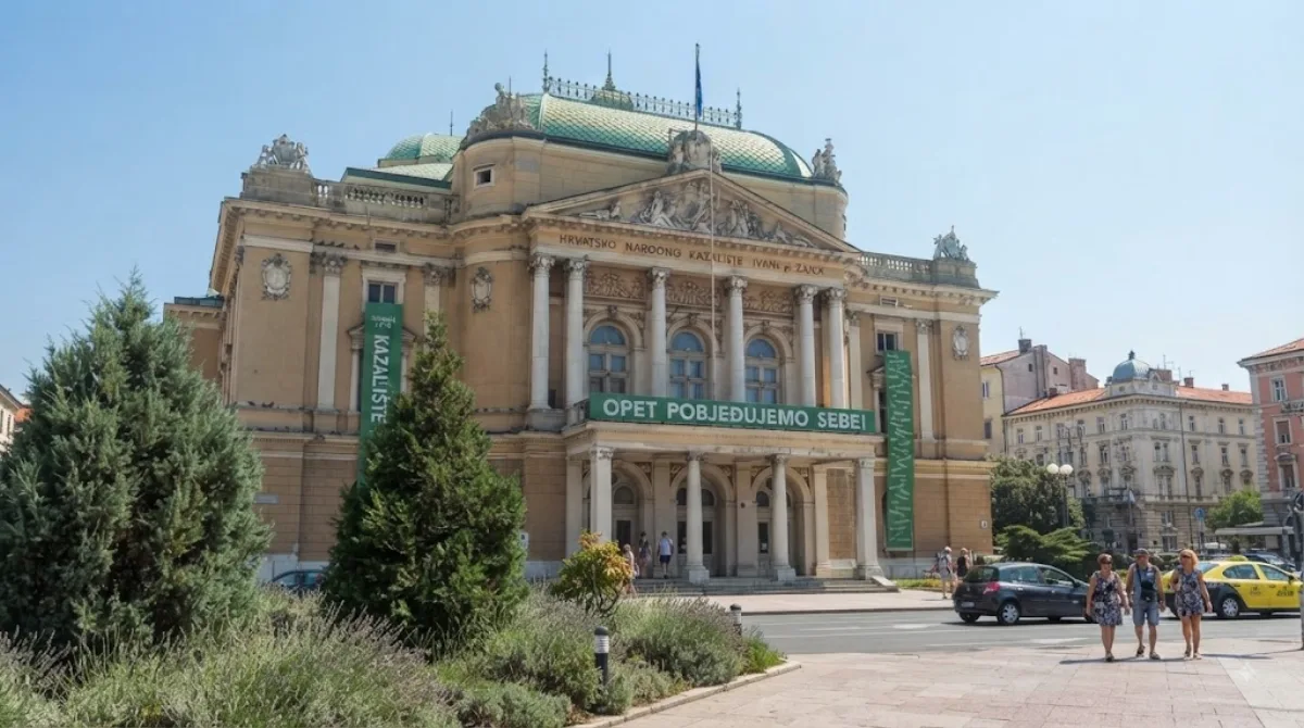 Croatian National Theatre Ivan pl. Zajc in Rijeka