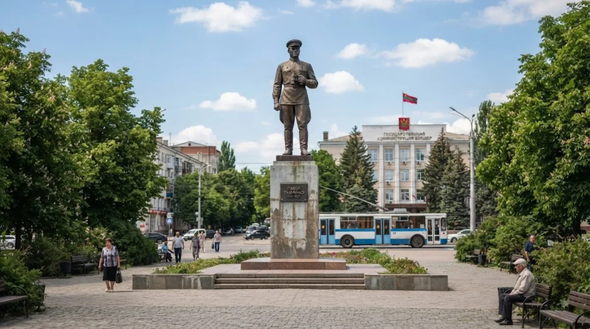 Statue of Pavel Tcacenco, Bender